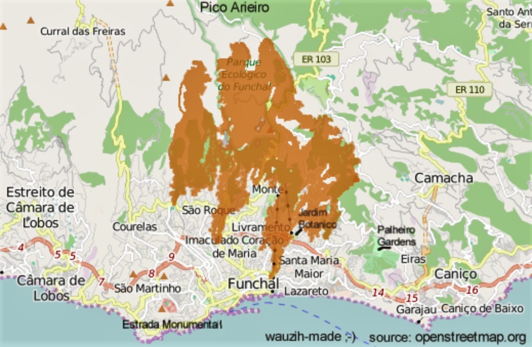 22% of Funchal damaged by fire - Madeira Island News Blog